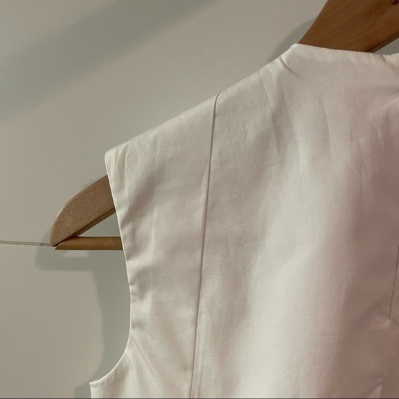 Victor & Rolf white pleated sleeveless top - Picture 5 of 8